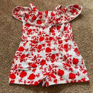Girls Janie and Jack short one piece romper